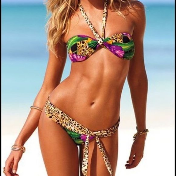 Victoria's Secret Other - NEW Victoria's Secret Jungle Bandeau Bikini size L